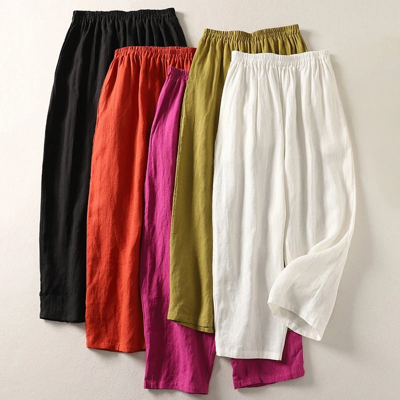SOPHIA FLOW COTTON LINEN PANTS