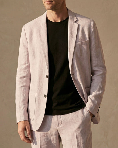 ENZO REFINED LINEN SUIT