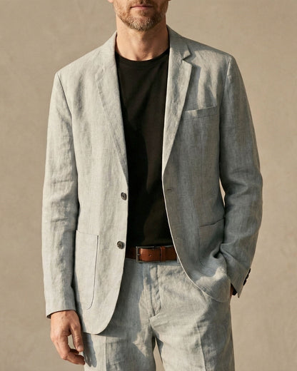 ENZO REFINED LINEN SUIT