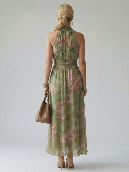 DELILAH HALTER MIDI DRESS