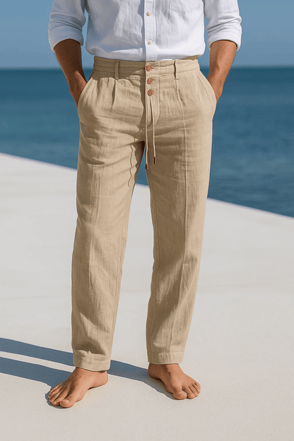 ETHAN LINEN TROUSERS